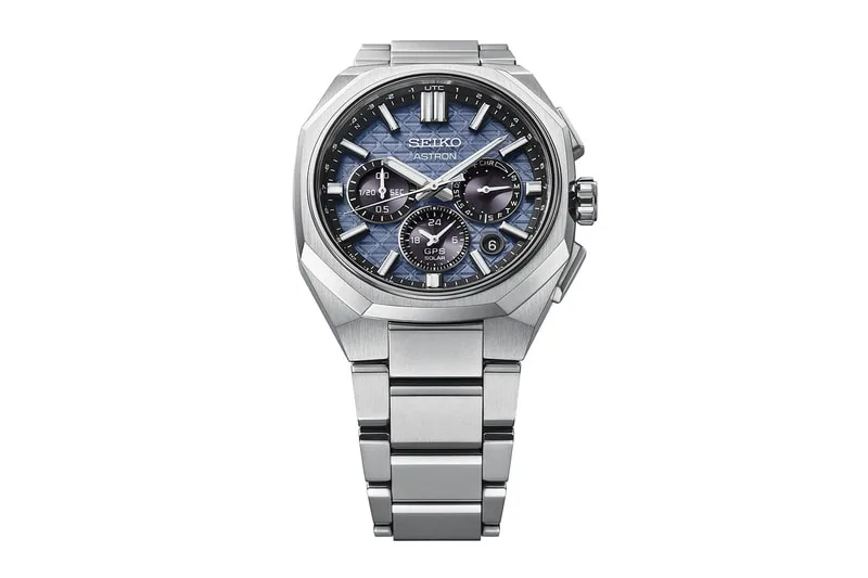 Montre Seiko Astron à cadran bleu et boîtier métallique