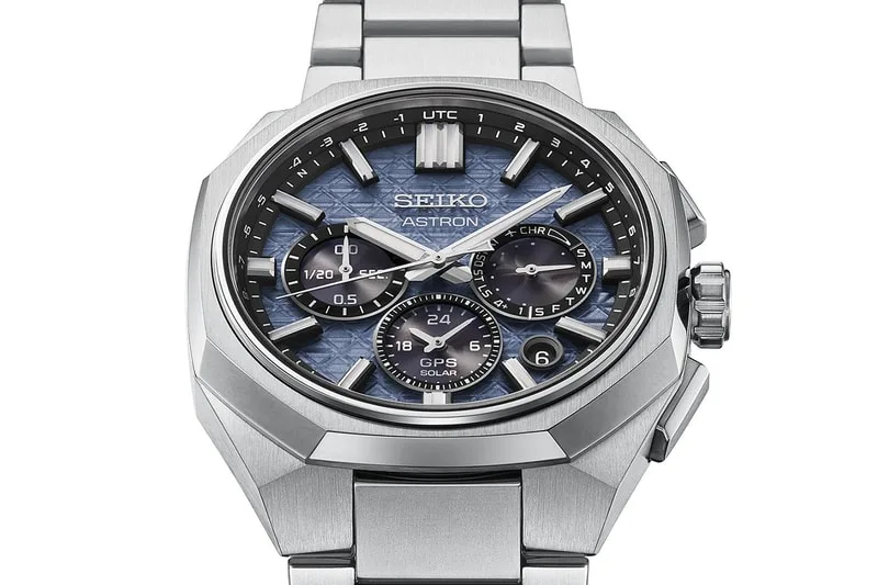 Montre Seiko Astron bracelet métal design sophistiqué.