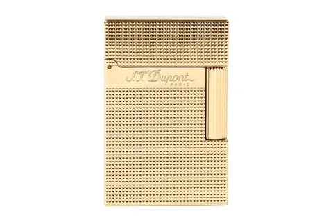 Briquet doré S.T. Dupont avec texture gravée.