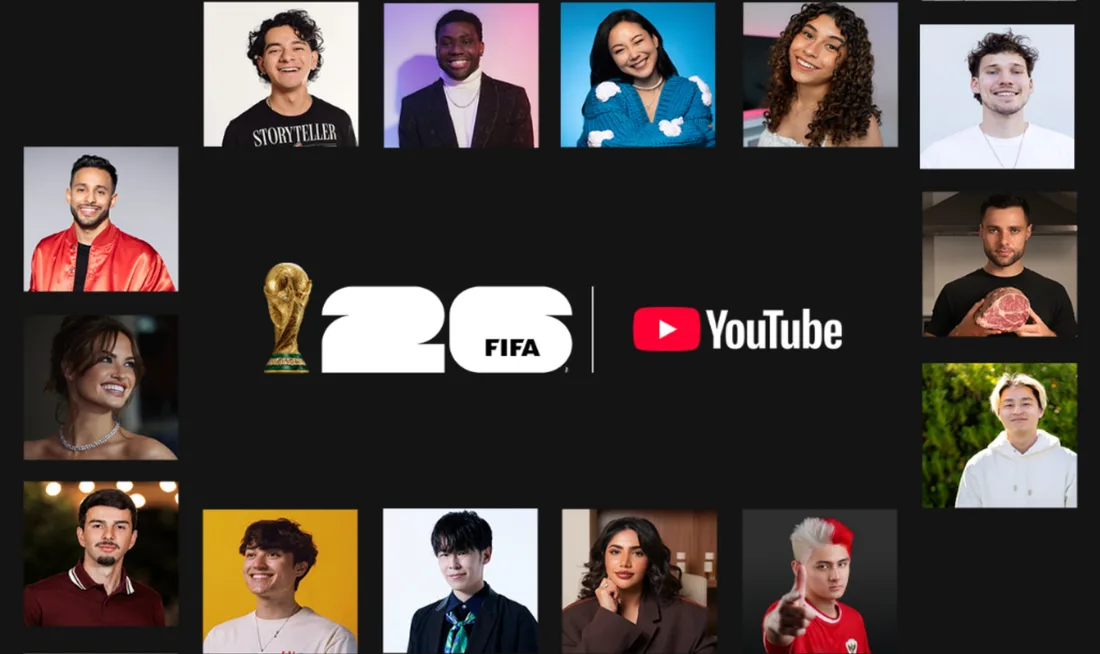 Créateurs de contenu associés à la FIFA et YouTube pour l'événement 2026.