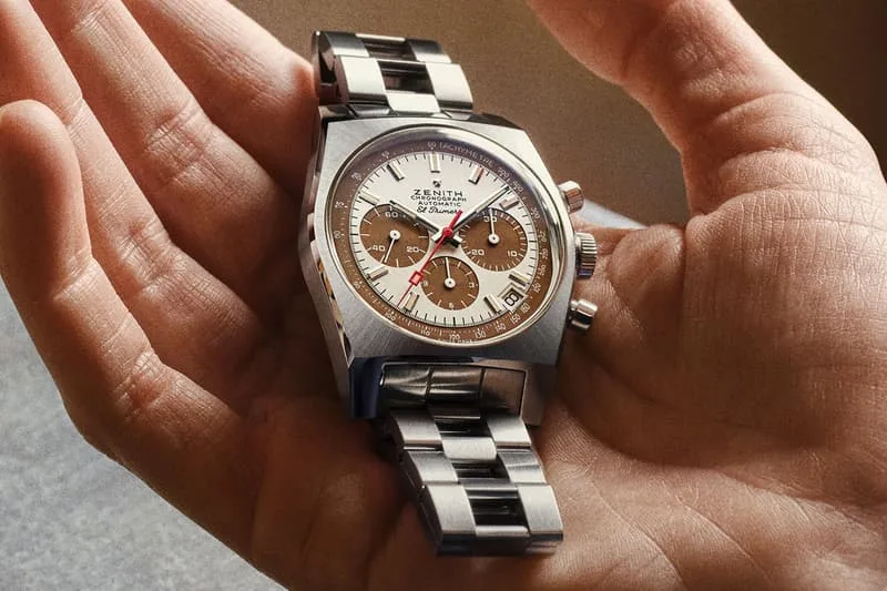 Montre Zenith classique avec bracelet en métal